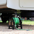 Dumble RV Extension Cord Reel Stand - 50-100ft Black Steel RV Electrical Cord Roll Up or Camper Hose Organizer Spool - Image 6
