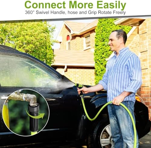 Garden Hose 5/8 in. x 25 ft.,Lightweight All-Weather Water Hose, Durable and Flexible - Image 7