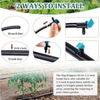 Drip Emitter 150 Pieces Irrigation Drip Emitter Garden Flag Dripper Trees and Shrubs(ColorC) - Image 5