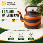 African Delights Kids Watering Can - 1 Gallon Plastic Colorful Watering Jug - Toddler Watering Can - Made in Africa - Lota for Bathroom Blue/Gray - Image 3
