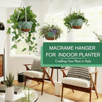 montresor 8/10/12 Inch Self Watering Hanging Planters for Outdoor/Indoor - Image 2