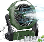 Ausic Portable Misting Fan for Outdoor Cooling, [16-65Hrs] Battery Powered Mist Fans with Water Misters & LED Lantern, 8-Inch, 250mL Tank, for Patios, Home, Outside, Camping, Outdoor&Indoor Use by Ausic