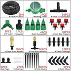 Garden supplies 5-100m Garden Watering Hose 4/7mm PVC Micro Irrigation Pipe Drip Irrigation Tubing Sprinkler 1/4'' Lawn Balcony Greenhouse Nozzle(KIT002-50M-B) - Image 2