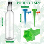 16 Set Plant Watering Devices with Self Spikes and Plastic Bottles, Clear - Image 2