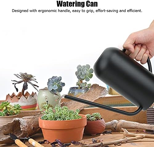Watering Can Pot, 1.5L Stainless Steel Watering Can Pot with Long Spout, Plants Bonsai Irrigation Tool, Watering Kettle, for Indoor House Plants Bonsai Outdoor Garden Flower - Image 3