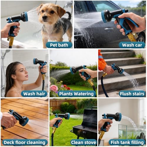 100FT Indoor Sink Hose Attachment for Faucet, 7 Adapters, 10 Spray - Image 4