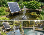 generic 50W Solar Panel 22W Water Fountain Pump Kit with Battery Box & Timer Controller, 12V DC Solar Powered Pond/Fountain/Submersible Pump for Garden, Outdoor, Pool - Image 4