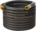 50 ft Garden Hose, 5/8 in Hybrid Rubber, Heavy Duty Water Hoses by VUNDARA