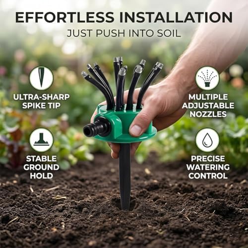360 Multi Directional Lawn Sprinkler,Versatile Garden Irrigation Sprinkler in Ground,Flexible Coverage Precision Degree Lawn Sprinklers Watering Sprayer System for Yard (2pcs) - Image 5