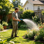 Water Hose with Nozzle Easy Setup Adjustable - Image 5