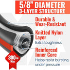 YAMATIC 100ft Garden Hose 5/8in I.D. with 360° Swivel Brass Handle - Image 3