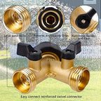 Biswing 2 Pack Impact Sprinkler & 2 Pack Garden Hose Splitter 2 Way - Image 3