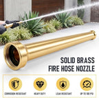 Shimeyao 1-1/2" NPSH/NPT Brass Hose Nozzle, 10" Length, 1/2" Orifice - Image 6