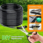 BORDSTRACT 3/8" PE Drip Irrigation Tubing, 9/12mm 164ft(50m) Distribution Hose for Garden Watering, Flexible Irrigation Line for Greenhouse Orchard Lawn Raised Bed - Image 5