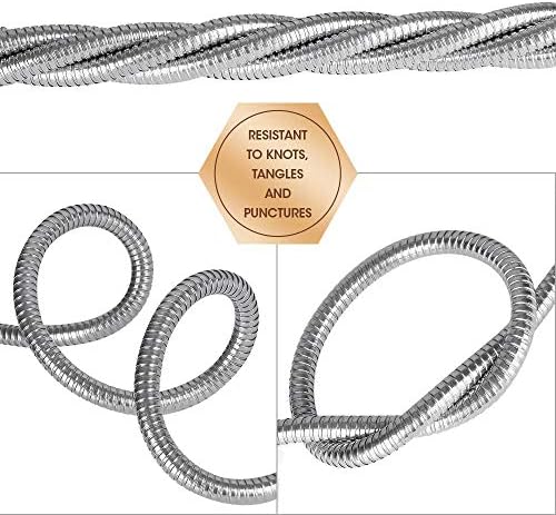 Beaulife Metal Garden Hose 50 ft Flexible No Kink Lightweight RV Drinking Water Hose Extension Leader Hose Heavy Duty Outdoor - Image 6