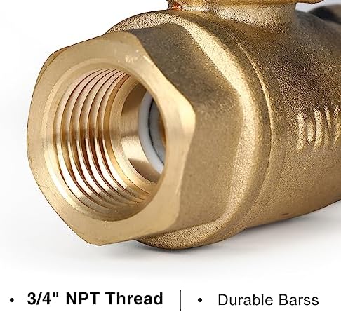 Motorized Ball Valve 3/4"Brass Standard Port,9-24V AC/DC 2Wire Auto Return - Image 5