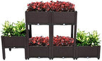 Raised Garden Beds, Planter Box, Self-Watering Plastic Planter for Indoor Outdoor Vegetables, Fruits, Potato, Flowers (6 Pcs) - Image 6