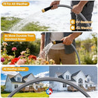 50 FT Garden Hose, Non-Expanding Water Hose, Ultra-Light & Flexible, Burst-Resistant, Kink-Free, High-Pressure Garden Hose All-Weather Use for Lawns, Gardens, and Outdoor Cleaning - Image 6