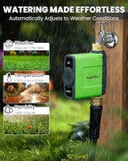 RAINPOINT WiFi Water Timer for Garden Hose, WiFi Sprinkler Controller, Smart Hose Timer Valve, Automatic Drip Irrigation System/Rain Delay for Garden/Lawn/Yard (Brass Inlet & Outlet, No Gateway) - Image 6