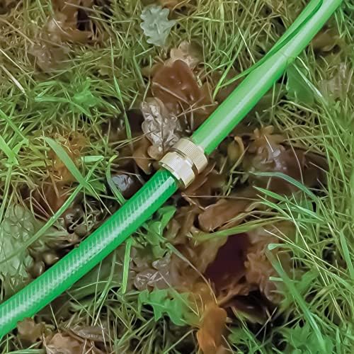 Amig - Hose Repair - 3/4" - Ideal for Easy Water Leak Repair - Quick and Easy Connection - Made with Brass - Matte Gold - Image 5
