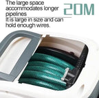 10m/20m Automatic Retractable Hose Reel, Wall Mounted Hose Reel, with 6-Mode Water Spray Gun, 180° Swivel, for Car Washing, Yard Cleaning & Pet Bathing - Image 2
