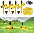 360° Rotation Auto Irrigation System Garden Lawn Sprinkler Patio, Sprinkler System Kit for Lawns, Adjustable Garden Yard Lawn WaterSprinkler with 65FT Hose and 7 Quick Connectors (4PCS Set) by PMS854AZ