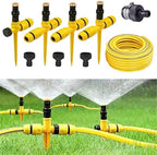 360° Rotation Auto Irrigation System Garden Lawn Sprinkler Patio, Sprinkler System Kit for Lawns, Adjustable Garden Yard Lawn WaterSprinkler with 65FT Hose and 7 Quick Connectors (4PCS Set) by PMS854AZ