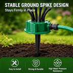 360° Coverage Precision Garden Irrigation Sprinkler, Multi-Directional Lawn Sprinkler for Large Area, Adjustable Spray Patterns, Above Ground Yard Watering System (3PC) - Image 6