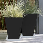 LWALRS Square Plant Saucer 14 Inch 5 Pack, Sturdy Clear Plastic Flower Plant Pot Saucer, Square Planters for Indoors and Outdoors Plants, Garden Plant Saucers for Pots Plant Trays. - Image 4