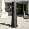 Yard Antifreeze Cracking Floor-Standing Water Spigot,Stainless Steel Vertical Water Hydrant,with Hose Holder,Freestanding Garden Waters Column for Car Watering by Unknown