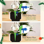 12 Pcs 17 oz Plant Watering Globe with Adjustable Spike, Green - Image 3