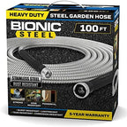 Bionic Steel 100 FT and 25 FT Garden Hoses, 304 Stainless Steel Metal Water Hoses, Flexible and Durable - Image 2