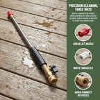 Jet Nozzle Power Washer for Garden Hose,2026 Upgraded 2-In-1 High Pressure Wand with 3 Adjustable Nozzles and Quick Connectors with Three Spray Modes,for Car Washing Garden Outdoor Cleaning (Gray) - Image 2