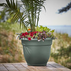 Bloem Ariana 20" Plastic Self-Watering Planter, Basil, 2-Pack - Image 2