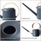 Tograt Watering Can Water Can Sprinkler Can Long Mouth Watering Can Indoor Outdoor Plant Watering Pot Plastic Watering Can for Bonsai Plants Garden Spray Bottle Watering Pot (Color : Grey) - Image 3