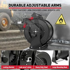 Fuel Hose Reel 1" x 50ft, Retractable Diesel Reel with Refueling Nozzle - Image 4