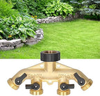 G3/4 4‑Way Water Hose Splitter Garden Hose Adapter Watering Connector Distributor for Faucet - Image 4