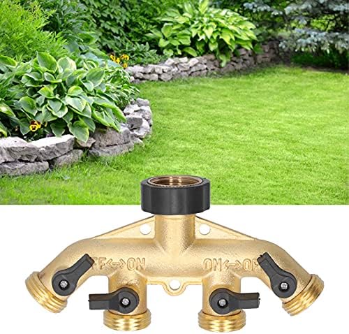 G3/4 4‑Way Water Hose Splitter Garden Hose Adapter Watering Connector Distributor for Faucet - Image 4