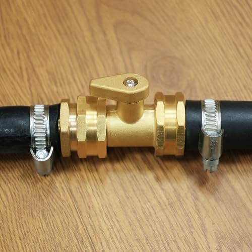 SIGURANTA Garden Hose Shut Off Valve 3/4 Inch Solid Brass Garden Hose connecto Shut Off Ball Valve (10 Set) - Image 5