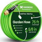 Maygrove 75 ft Garden Hose, 5/8 in Heavy-Duty Water Hose by MAYGROVE