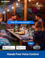 ELEGRP PQR20 Outdoor Smart Plug Waterproof IP66, WiFi Plug with 2 Individually Sockets, Compatible with Alexa & Google Assistant, Smart Outdoor Outlet for String Lights, UL Certified, 2 Pack, Grey - Image 5