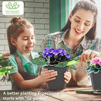 Self Watering Planters for Indoor Plants : 5 inch 6 Pack Grey Planter with Water Level Indicator African Violet Self Watering Flower Pot for Herb Pot House Plant Planting - Image 2