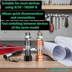 Oxy Acetylene Torch Quick Connects Fittings| Fit 9/16"-18 B Fittings - Image 3