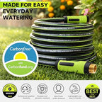 Garden Hose 75ft x 5/8", NON-EXPANDABLE Water Hose Heavy Duty, Flexible, Lightweight, Kink Resistant & Outside Hybrid Hose, Male to Female Fittings - Image 5