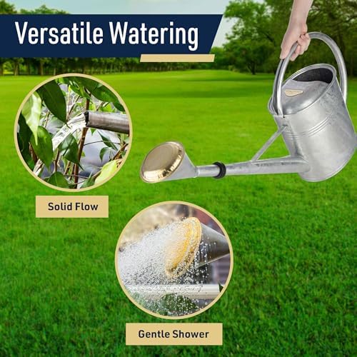 Kings County Tools Plant Watering Can with Removable Spout, 2 Gallon - Image 3