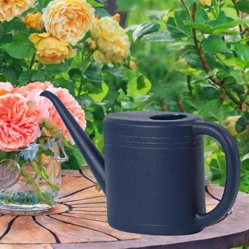 1l Small Watering Can, Pp Garden Watering Jug with Long Spout, Non Slip Base Lightweight Waterings Jug, Easy Pour Plant Water Can for Indoor House Patio Porch Lawn Backyard Blue - Image 6