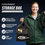 TITAN 50 ft Garden Hose – Lightweight Flexible Water Hose, Kink-Free Non-Expanding, High Flow, Solid Brass Fittings, Leak-Proof with Nozzle - Image 5