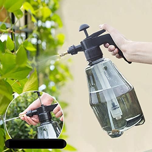 1.5L Household Garden Flower Plastic Watering Can Air Pressure Sprayer for Flowers(Light Grey) - Image 3