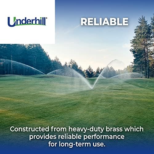 Underhill Impact Sprinkler Head, Heavy Metal, 1 1/4-Inch MPT Part Circle, Brass, 78-Foot, 1-Inch Drive Nozzle, 1/8-Inch Close-in Nozzle, SI125P - Image 5