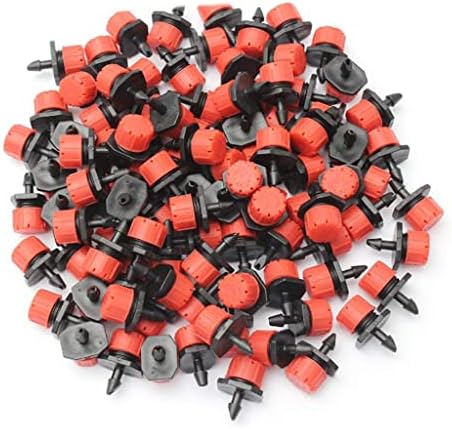100pcs Garden Irrigation Adjustable Nozzle, Anti-Clogging Dripper Watering Sprinkler Emitter Micro Drip Balcony Yard Greenhouse by Unknown